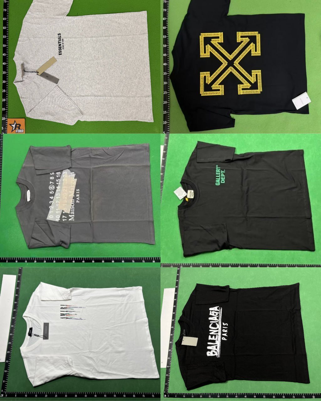 ESSENTIALS/GALLERY DEPT  Maison Margiela/Acne Studios /OFF white /AMIRI/Balenciaga T-shirts/tee