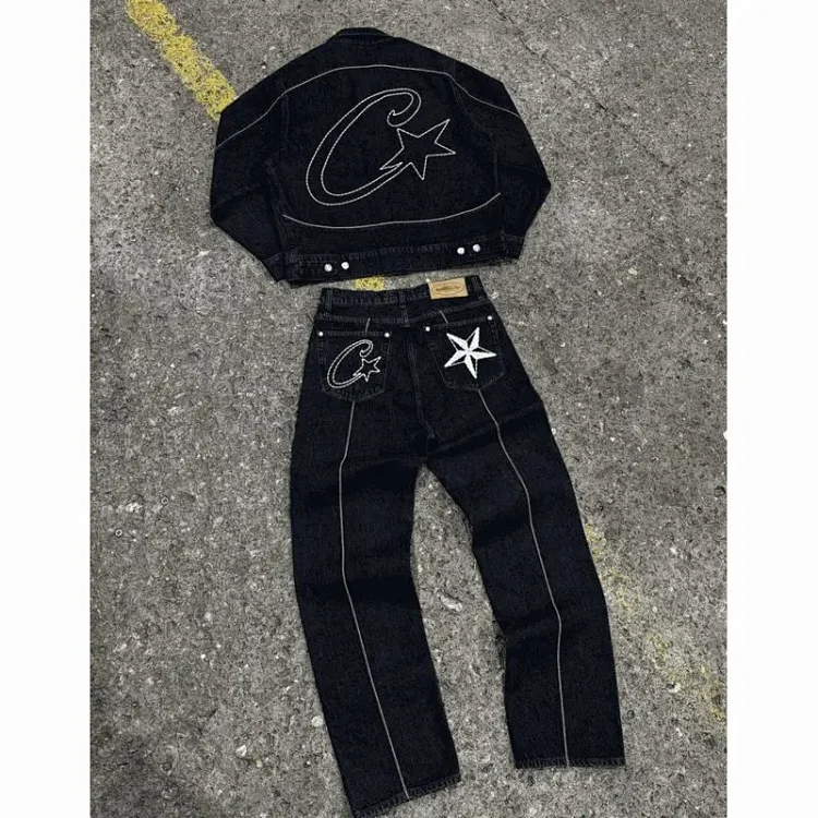 Corteiz C-Star Denim Jacket & Pants Set [39 styles]