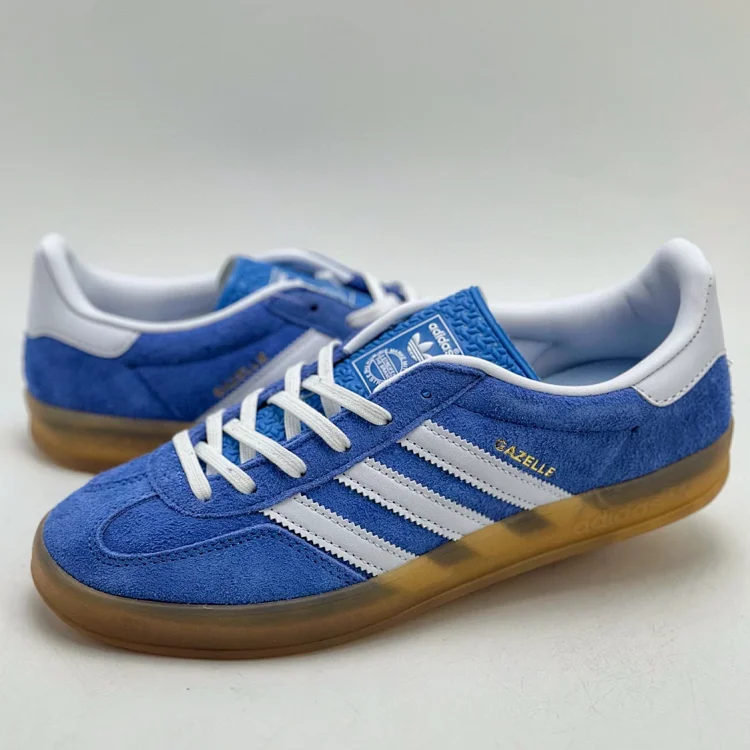 Adidas Gazelle Indoor Shoes Blue White