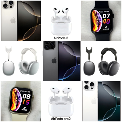 Apple iPhone 16 Pro Max, AirPods 3, AirPods Pro 2, AirPods Max, Apple Watch Series 10