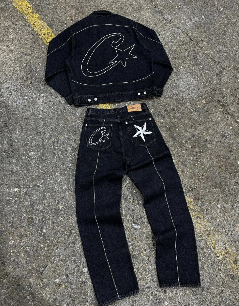 Corteiz C-Star Denim Jacket & Pants Set [39 styles]