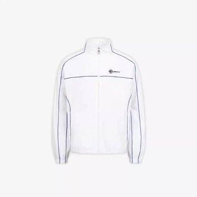 Courry Black Tracksuit Set with White Piping