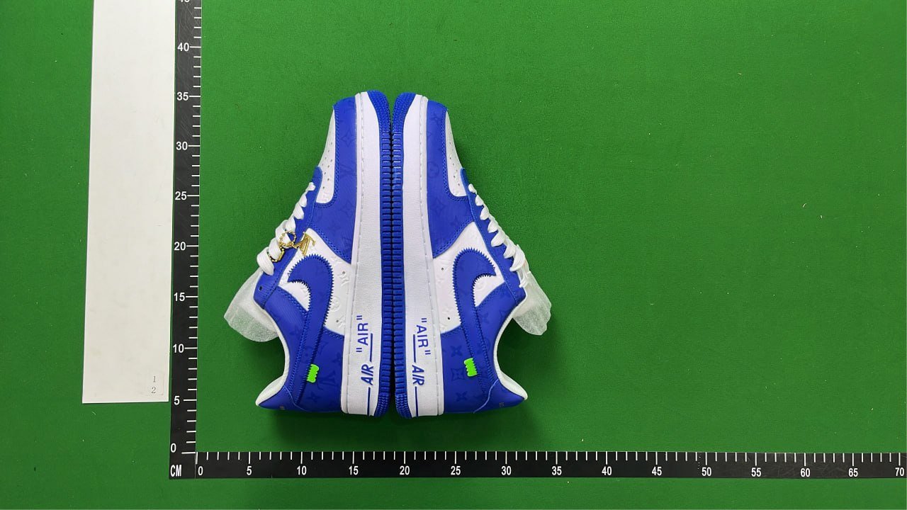  Nike Air Force 1 Low Green White Sneakers