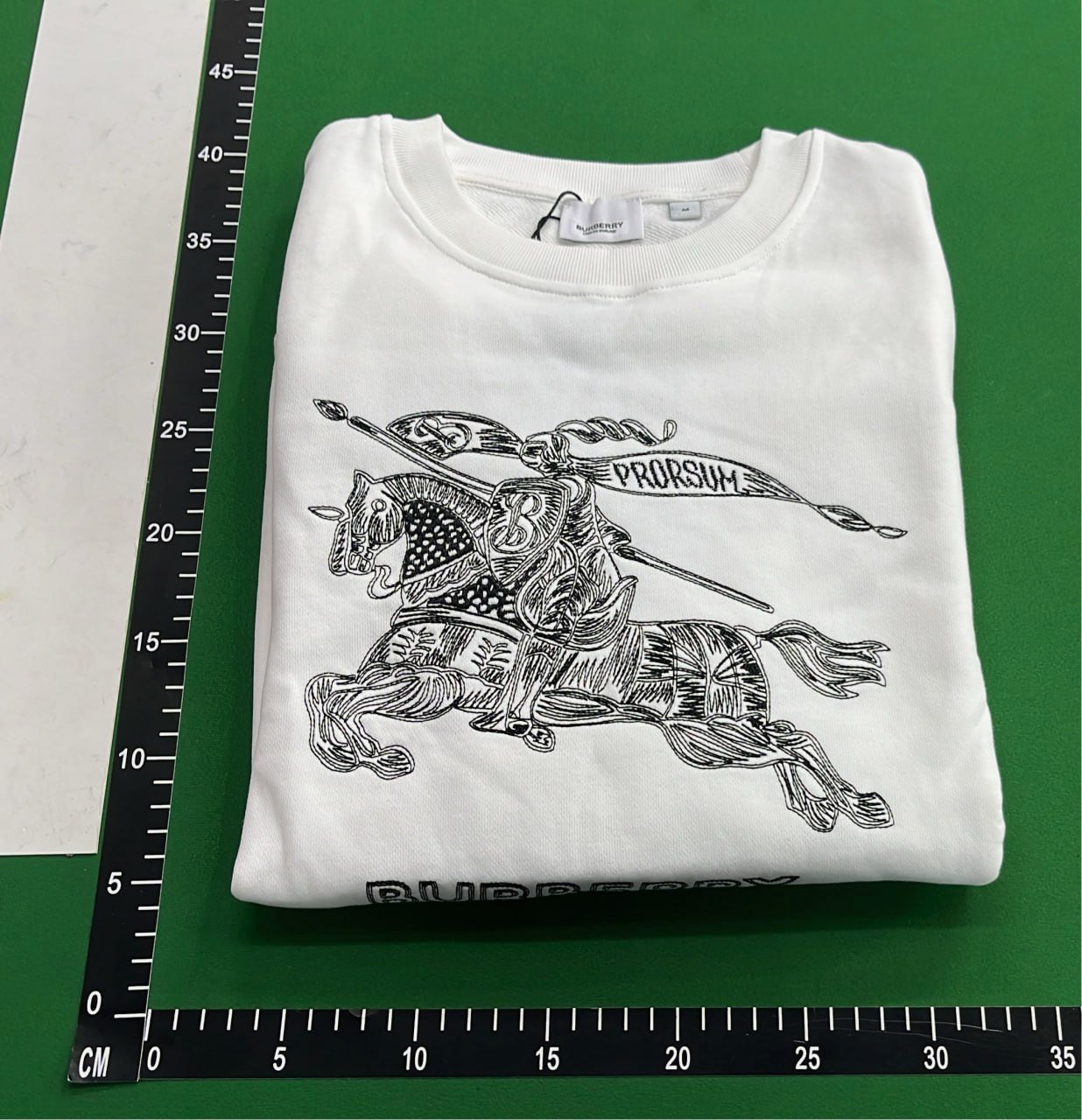 Burberry Black Hoodie with Embroidered Bear Logo