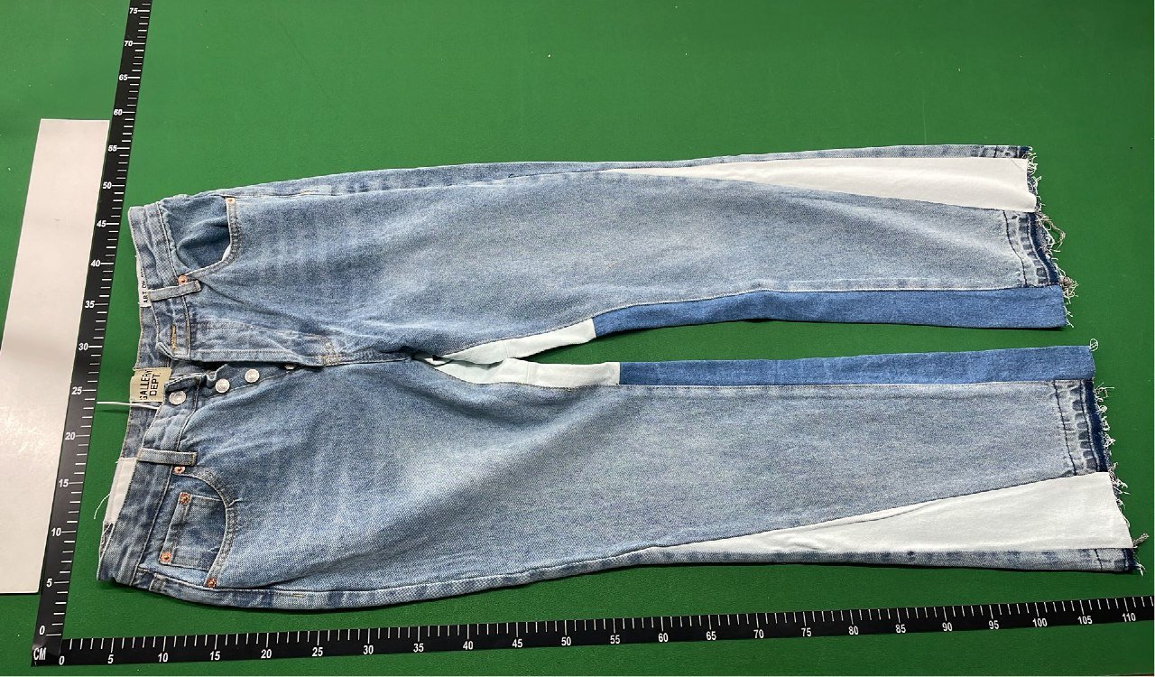 Levi's Distressed Denim Jeans with Contrast Panels