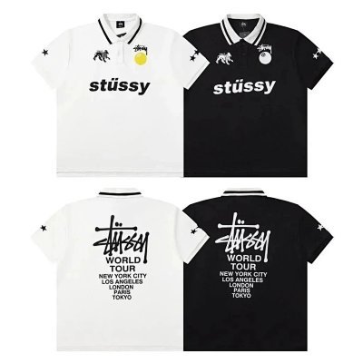 stussy  polo T-shirt