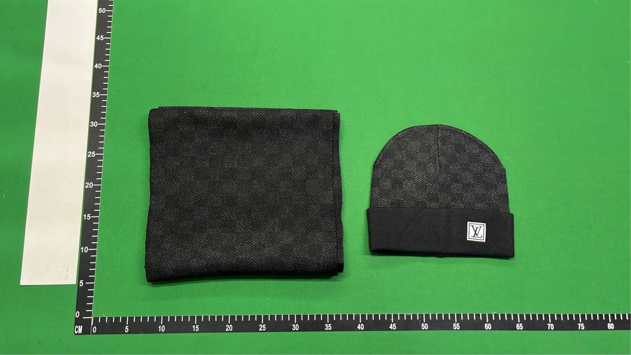 LV Louis Vuitton Beanie & Scarf